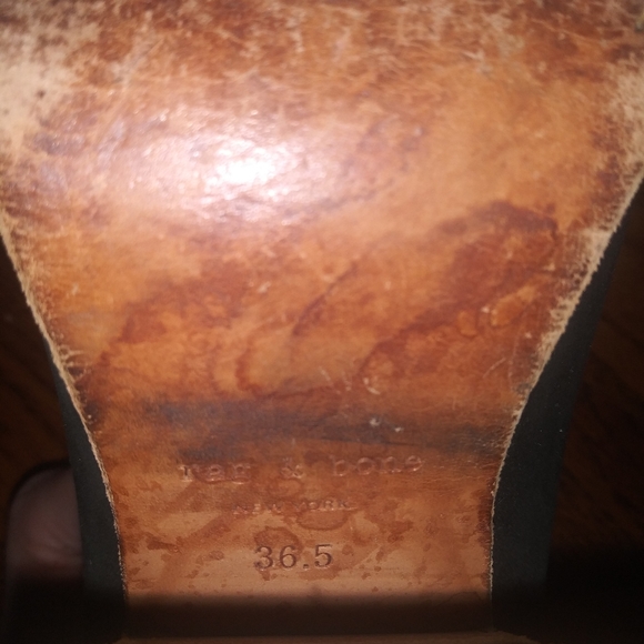 Rag and Bone Black Ankle Boots With Straps - Picture 10 of 12